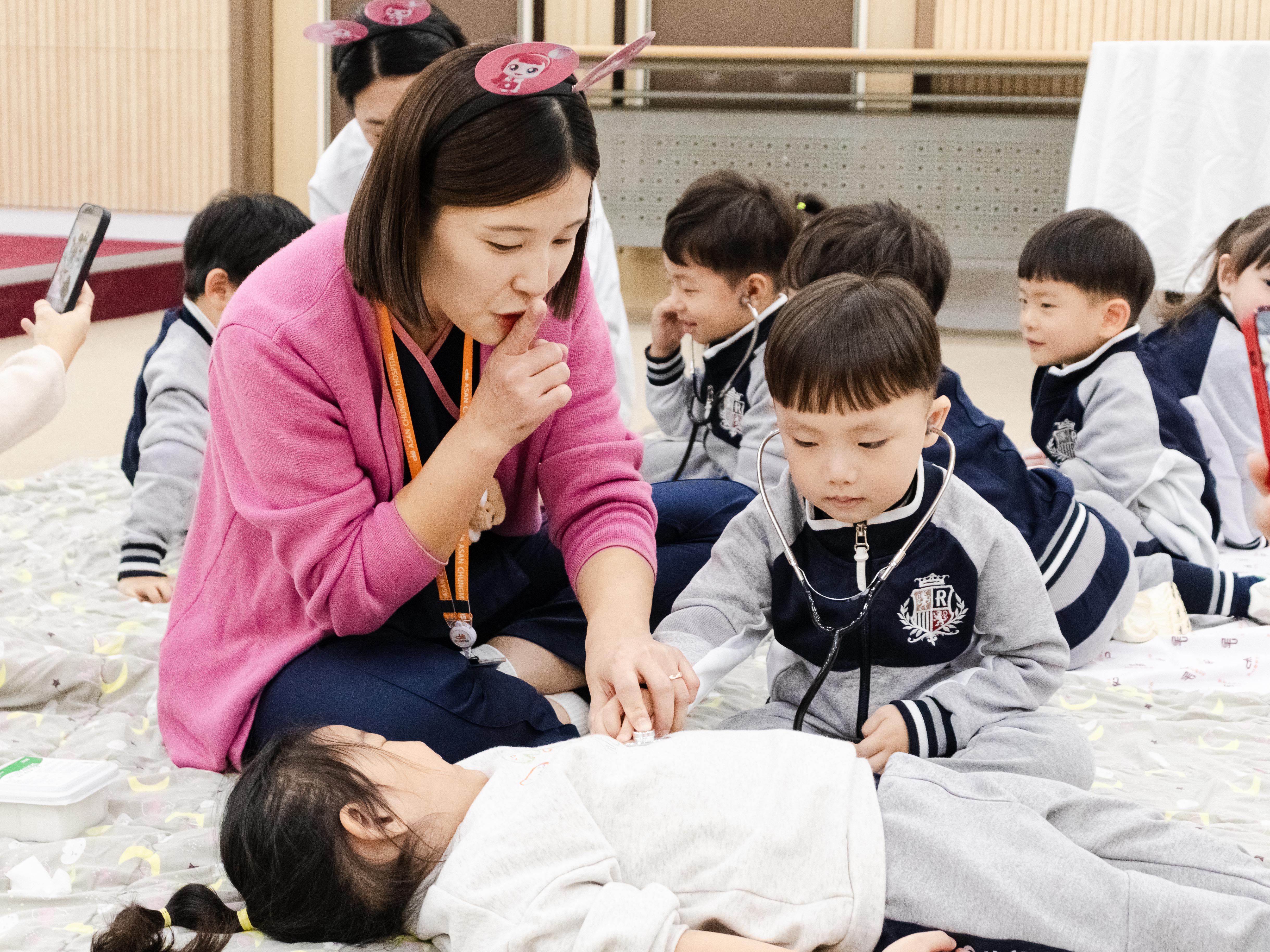 아산충무벼원 어린이집 견학